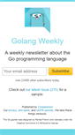 Mobile Screenshot of golangweekly.com