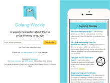 Tablet Screenshot of golangweekly.com